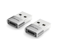 EZQUEST USB-C (Female) to USB-A (Male) Mini Adapter [2 Pack] NEW picture