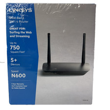 LINKSYS N600 Dual Band WiFi 4 Router - E2500-4B - Easy Set Up - 5+ Devices picture