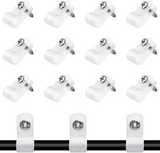 100 Pcs 1/4 Inch R-Type Clip Clamp, Nylon P-Type Mounting Clips, Cable Clip Wir picture