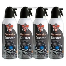 Falcon Dust-Off Electronics Compressed Gas Duster, 10 oz (Pack of 4, 8, 12) picture