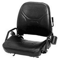 NEW LPM ADVANCE FORKLIFT SEAT Vinyl FLIP DOWN with SEAT BELT Universal picture