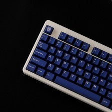 ABS Two-Tone Factory Profile 114 Key Keycaps with Mixed Blue Backlight picture