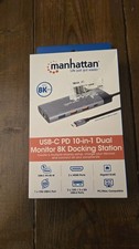 Manhattan USB-C PD 10-in-1 Dual Monitor 8K Docking Station 130714 picture