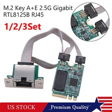 1/2/3X  M.2 Key A+E 2.5G Gigabit Ethernet Network Lan Card RTL8125B RJ45 Chipset picture