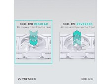 D30-120 DRGB PWM FAN 3Pack, Premium D-RGB Performance Fans, ARGB/DRGB Phanteks picture