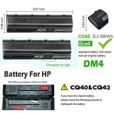 Battery For HP Spare 593554-001 593553-001 586006-321 586006-361 G62 G56 5200mAh picture