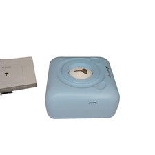 PeriPage A6 Mini Thermal Printer Bluetooth Blue Portable Label Maker w/ Box picture