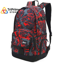 rickyh style School Backpack Travel Bag for Men & Women One Size, New Red picture
