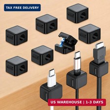10 Pack Cord Organizer, Magnetic Cable Management, Cord Holder for Desk, Adhesiv picture