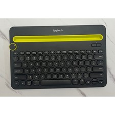 Logitech K480 Multi-Device Bluetooth Wireless Keyboard Black Yellow 920-006342 picture