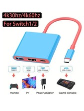1PC 3 IN 1 4k/60hz 4k/30hz Portable for Nintendo Switch Docking Station  TYPE-C picture