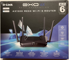 Brand NEW Next Generation D-Link EXO Black Mesh WiFi 6 Router AX1500 picture