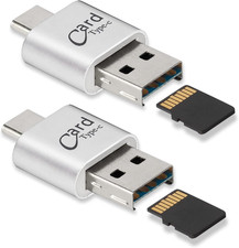 [2 Pack] Micro SD Card Reader for Android Phone, Micro SD Card to USB Adapter picture