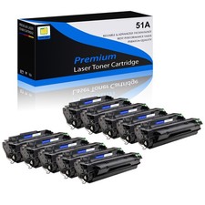 10PK Black Q7551A 51A Toner Cartridge for HP LaserJet P3005 P3005d P3005dn picture