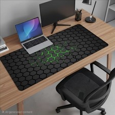 Hexagon XXL Mousepad Large Gaming Keyboard Pad Soft Office Desk Mat picture