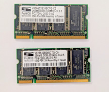 ProMOS 512MB (2x 256MB) DDR 333MHz PC2700U Desktop RAM Matching Pair  SO-DIMMs picture