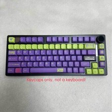 EVA-01 EVA01 PBT Keycaps MDA Ball Shape 125key fit Cherry MX Mechanical Keyboard picture