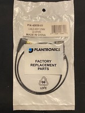 Plantronics Male 2.5mm Plug to Quick Disconnect Adapter Cable (43038-01) - New picture