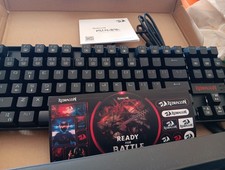 Red Dragon Kumara K552-KR Gaming Keyboard Red Switches Open Box   picture