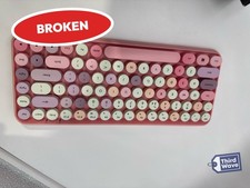 (BROKEN) Perixx PERIDUO-713 Wireless Mini Keyboard Mouse Combo Pastel Pink picture