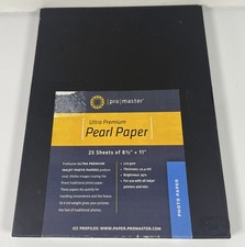 Pro Master Ultra Premium Pearl Photo Paper 8-1/2”x11” 21 Sheets  picture