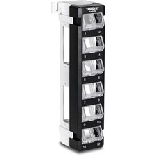 12-Port Blank Angled Wall Mount Keystone Patch Panel, TC-KP12V, Use with Keys... picture