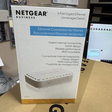 NETGEAR Business 5-Port Gigabit Ethernet Unmanaged Switch GS605 White NEW BOX picture