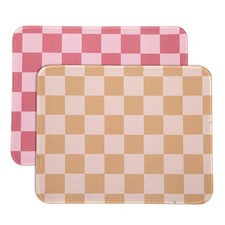 2Pcs Checkered Mouse Pad 10.2x8.3