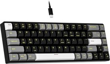 Teclado Mecanico 60 Percent Keyboard Mechanical with Backlit Keycaps Mac/Windows picture