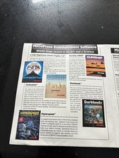 Micro Prose Rare Find 1991 Original Brochure Describing vintage Computer Games picture
