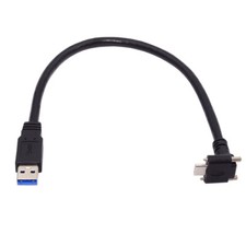 USB 3.1 Type-C Down Up Angled Dual Screw to USB3.0 Data Cable for Camera picture