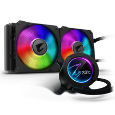 Gigabyte Aorus Liquid Cooler 280 Circular LCD Display Dual 140mm ARGB Fans picture