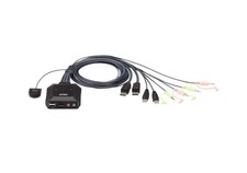 USB DisplayPort Cable KVM Switch Remote Selector 2-Port ATEN CS22DP up to 4096 picture