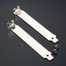 2PCS PCI Slot Cover Bracket W/Screws for Full Profile Computer Laptop PC Cases picture