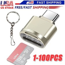 TypeC To Micro SD TF Card Reader OTG USB Adapter Converter For Samsung Phone LOT picture
