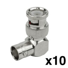 Construct Pro BNC Female to BNC Male Right Angle Adaptors (10 Pack) picture