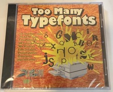 Too Many Typefonts CD-ROM for Windows & Mac  picture