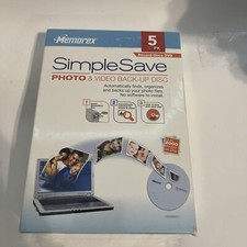 Memorex Simple Save Photo & Video Back Up Disc 5 Pack Record Once DVD picture