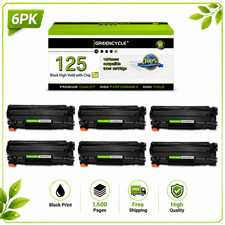 6PK High Yield 125 Toner Cartridge fit Canon ImageClass LBP6000 LBP6030w MF3010 picture