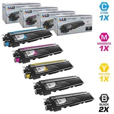 LD 5pk for Brother TN-210 Toner HL-3075CW MFC-9010CN MFC-9320CW TN210 TN 210 picture