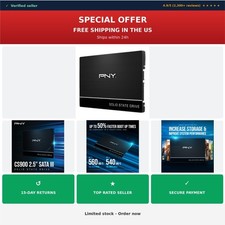 PNY CS900 500GB 2.5in SATA III Internal SSD 550MB/s picture