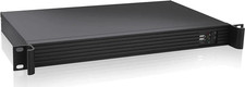 Brand New Black 1U Mini-ITX Rackmount Server Case 9.84
