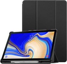 Ultra Thin Tri-Fold Stand Cover Case for Samsung Galaxy Tab S4 10.5 2018, Black picture