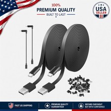 Multi-Functional 10FT Power Extension Cable for Wyze & Nest Cameras - 2 Pack picture