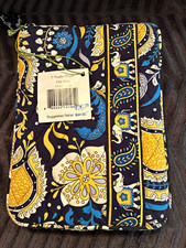 Vera Bradley Retired Ellie Blue E-Reader Sleeve/Pouch Padded Zipper 7in picture