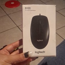 Logitech B100 USB Wired Corded Optical Mouse 800 DPI 3-Button Black picture