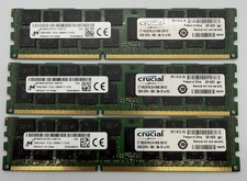 LOT OF 3 16GB (48gb Total) Micron 2Rx4 PC3L-12800R-11-13-E2 DDR3 RDIMM RAM RAM picture