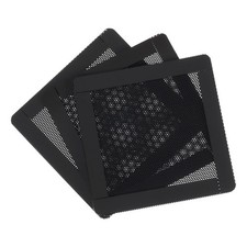 3PCS PC Dust Filter 90x90mm Magnetic Frame PVC Computer Cooler Mesh Black picture