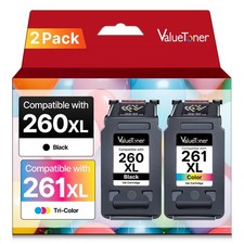 260XL 261XL Ink Cartridge 2-Pack for Canon PIXMA Printers picture