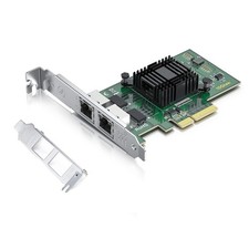 HFiber Gigabit 2 Port NIC with Intel I350 Chip, 1Gb 3) I350-2T, 1 Pack picture